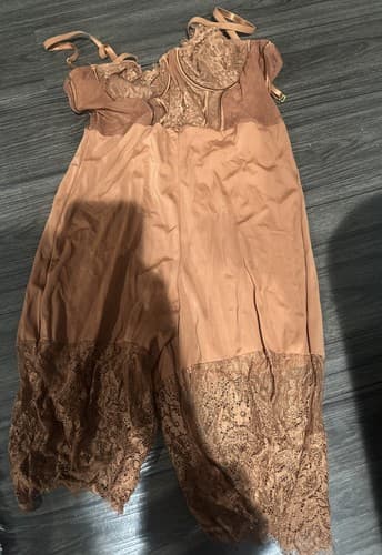 Fashionova Bodysuit Shaper Size Large Lace Style Brown - Image 1