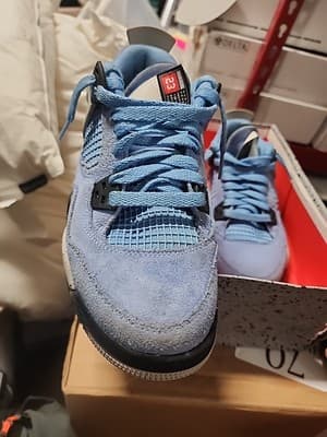Size 4Y - Nike Air Jordan 4 Retro GS University Blue - Og Box - Thumbnail 6