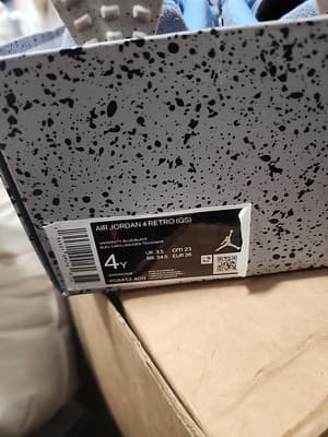 Size 4Y - Nike Air Jordan 4 Retro GS University Blue - Og Box - Thumbnail 7