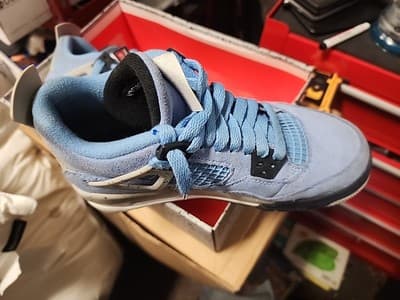 Size 4Y - Nike Air Jordan 4 Retro GS University Blue - Og Box - Thumbnail 4