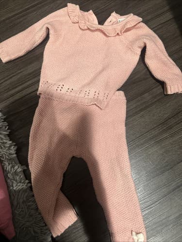 Nicole Miller 6/9 Months Outfit Pink 2 Piece - Image 1