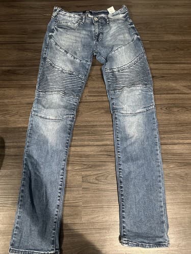 True Religion Men's Rocco Relaxed Skinny Fit Jeans Blue Size 29 - Image 1