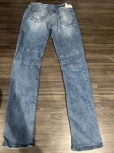 True Religion Men's Rocco Relaxed Skinny Fit Jeans Blue Size 29 - Thumbnail 2