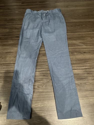 H&M Men's Slim Fit Navy Blue Dress Pants With Pockets Size 30R - Image 1