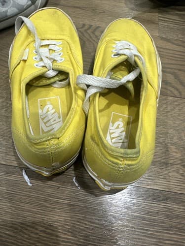 Vans Skate Shoes Mens Size 4.5 Womans Size 6 Yellow - Thumbnail 3