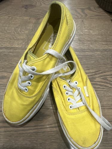 Vans Skate Shoes Mens Size 4.5 Womans Size 6 Yellow - Image 1