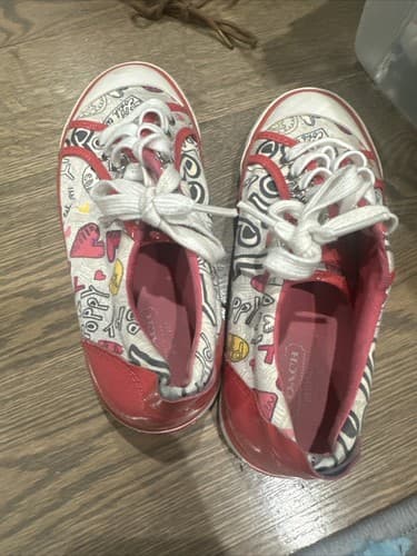 COACH POPPY SNEAKERS PRE-OWNED SIZE 6B - Thumbnail 2