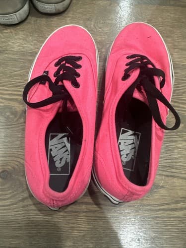 Vans Skate Shoes Mens Size 4 Womans Size 5.5 Neon Hot Pink - Thumbnail 2