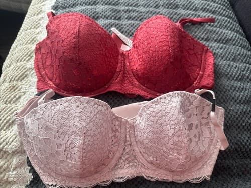 VICTORIAS SECRET BALCONET BRA WOMENS 36D 2 Pack NEW - Image 1