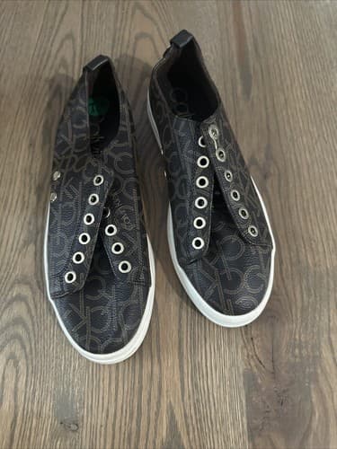Calvin Klein Women's Brown Sneakers Size 7.5M - Image 1
