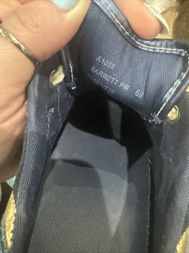 COACH 6b BARRETT Cotton & leather SIGNATURE SNEAKERS blue - Thumbnail 4