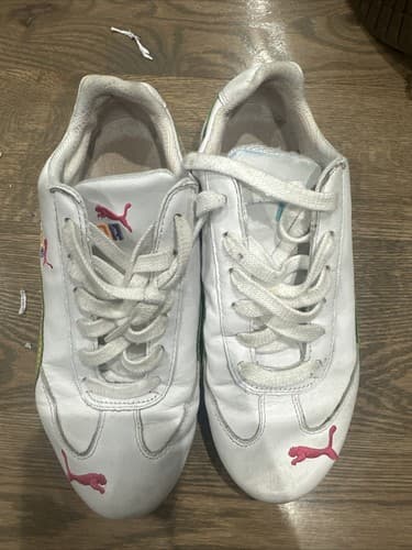 Puma Sport Lifestyle Womens White Lace Up Golf Shoes Size 6 - Image 1