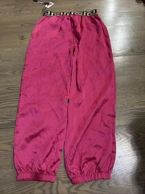 Love83 Love Yourself Light Summer Crop Top With Pants Women Pink Large New - Thumbnail 2