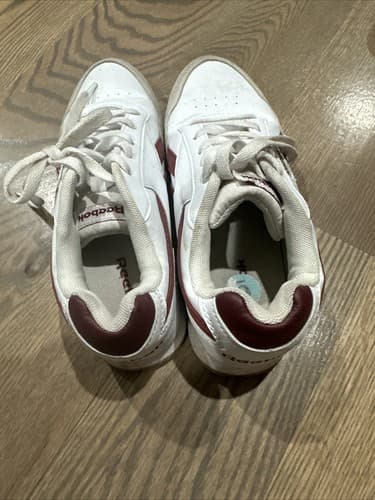 Reebok Royal Glide Ripple Clip casual Shoes white/red Mens sneakers Size 6 - Thumbnail 3