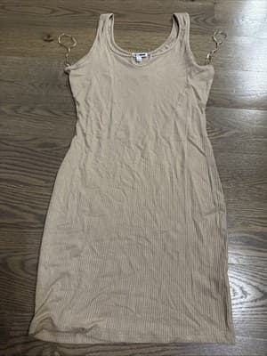 fashion nova dress size large NWT Beige - Image 1