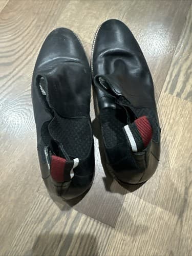 Mens Ben Sherman Black Leather Ankle Boots Slip On Size US 9 - Thumbnail 2