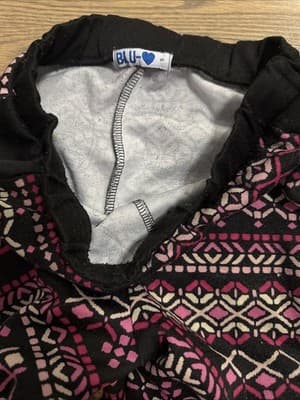 Blu- Women's Printed Leggings Size Small - Thumbnail 2