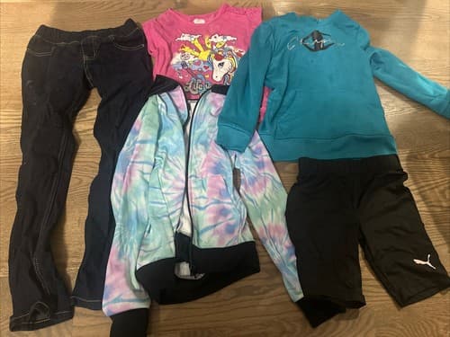 Toddler Girl Clothes Mixed Lot of 6 Pcs. size 7 - Image 1