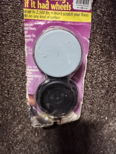 Magic Sliders Plastic Floor Slide Gray Round 2-3/8 in. W 4 pk Self Adhesive - Image 1