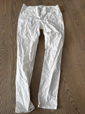 Size 32 JESSICA SIMPSON Super Skinny White Jeans - Image 1