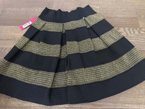 Xhilaration Medium Skirt Black And Gold New - Image 1