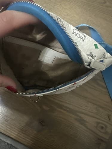 MCM White Spectrum Stark Belt Bag in Skyoptic Visetos - Thumbnail 3