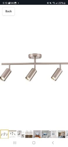 brfaixla 3-Light LED Track Lighting Kit - Image 1