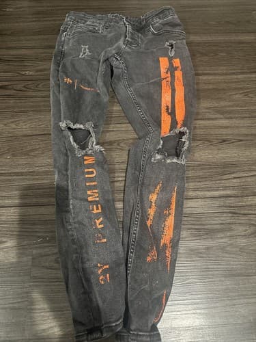 2Y DNM Men Skinny Fit Stretch Turkish Cotton Denim Jean - 30x30 Ripped - Image 1