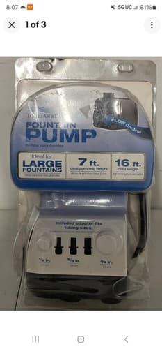 ⚡️Total Pond Large Fountain Pump 52228 - Fountain Pump with Flow Control - Image 1
