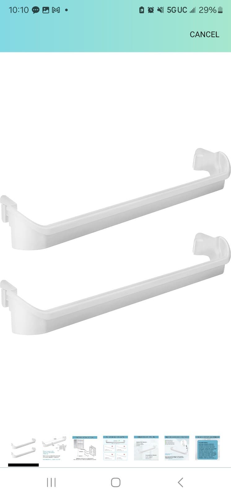 240534901 Door Shelf Rack Bar Replacement (2pack) - Image 1