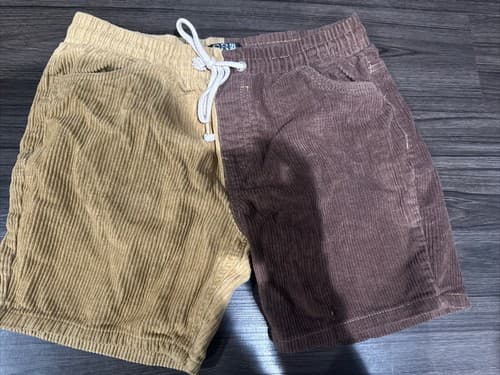 ESSENTIALS Men’s Shorts Brown Size Small - Image 1