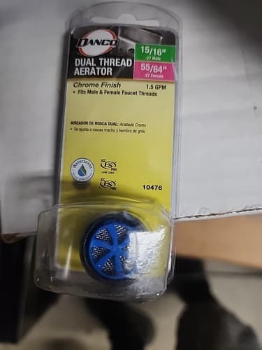 Danco 10476 1.5 GPM Dual Thread Water-Saving Aerator in Chrome - Image 1