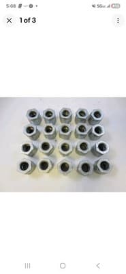LOT OF 22 OZ/GEDNEY 4-50 3 PIECE CONDUIT COUPLINGS 1/2" - Image 1