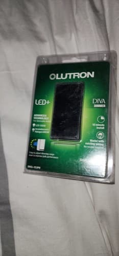 LUTRON Diva 3-Way Dimmer Switch Black 600 Watt 120V DVCL-153PH-BL New in Package - Image 1