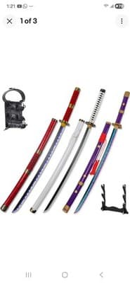 Forgemith Bamboo Anime Cosplay Swords：Roronoa Zoro/Kitetsu/Yama Enma/Trafalgar L - Image 1