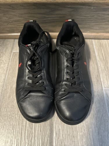 Size 9.5 Men's Polo Ralph Lauren Black Sneakers - Image 1