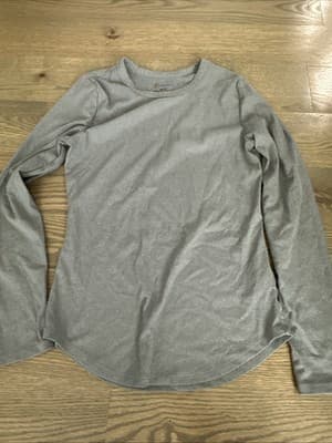 NOBO no boundaries womens Long sleeve Gray shirt juniors size Medium (7-9) - Image 1