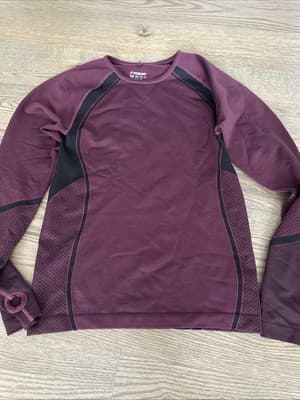 Work Out Womens size 10/12 Activewear Shirt Top long Sleeve - Image 1
