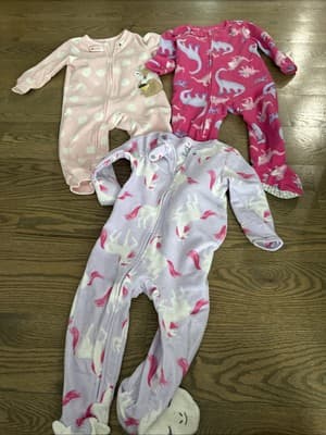 Baby Girl Pajamas Size 18 Months 3 Pack - Image 1
