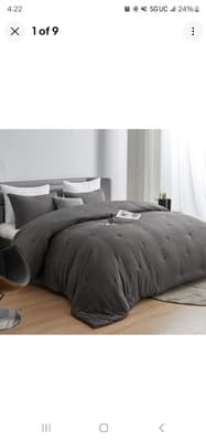 HOMBYS Oversized King Comforter 128x128, - Image 1