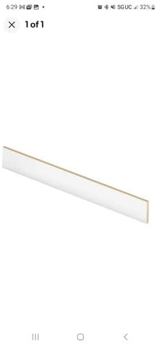 Cap A Thread White 47 in. x 1/2 in. x 7-3/8 in. Laminate Riser (3-Pack) - Image 1