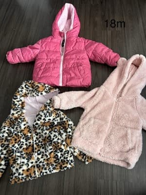 Toddler girls Winter/spring jacket 18months Set Of 3 - Image 1