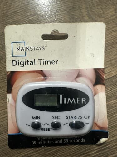Mainstays Digital Timer Maximum Set Time of 99 Minutes & 59 Seconds - Image 1