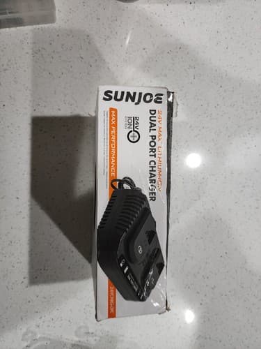 Snow Joe + Sun Joe 24V iON+ Dual Port Quick Charge Docking Station - Image 1