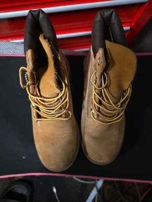 Timberland Youth Classic 6" Inch Waterproof Boots Wheat Tan Nubuck Size 5 - Image 1