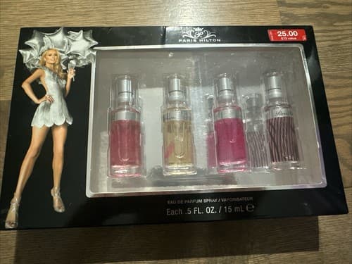 4pc Paris Hilton Heiress CAN CAN & Burlesque EDP .25oz Ea Women NIB - Image 1