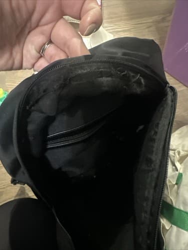 BEBE Black & White Medium Sporty Backpack - Thumbnail 3