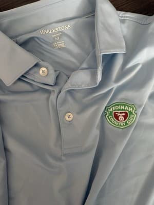 Medinah Country Club Harlestons Tailored Fit Men Size M Blue - Thumbnail 2