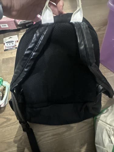 BEBE Black & White Medium Sporty Backpack - Thumbnail 2