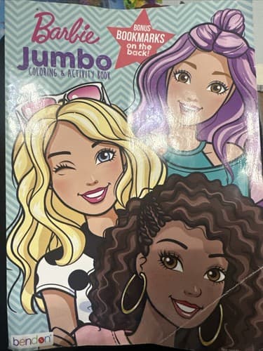 Barbie Jumbo Coloring and Activity Book with Bonus Bookmarks - Kids' Books - Image 1